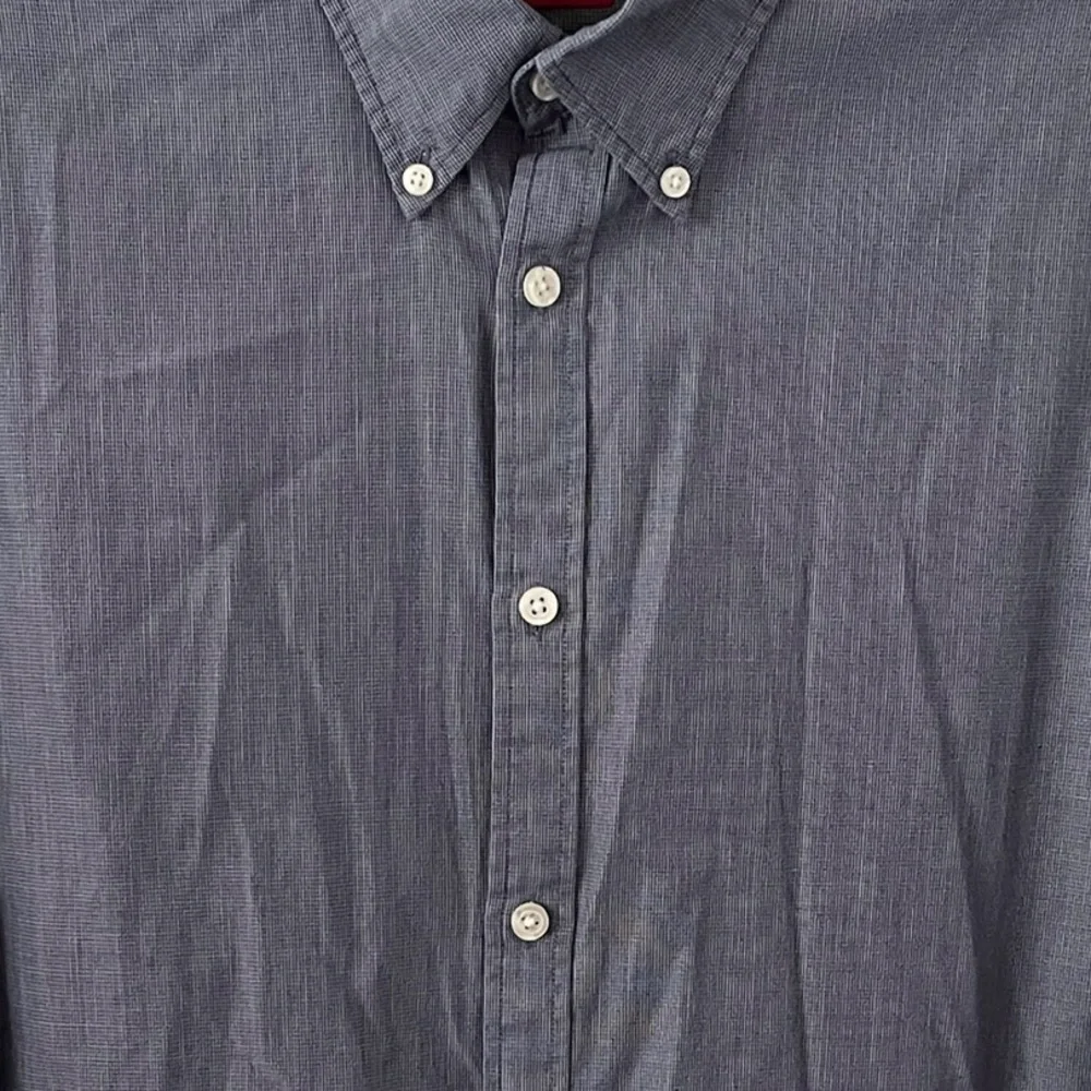 John Varvatos Men's Blue White Speckle Button Down Slim Fit Shirt Size Neck 15.5